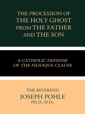 cover image of The Procession of the Holy Ghost from the Father and the Son